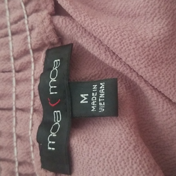 🦋Moa Moa Dusty Rose Off The Shoulder Adjustable Strap Flowy Top - Picture 5 of 5